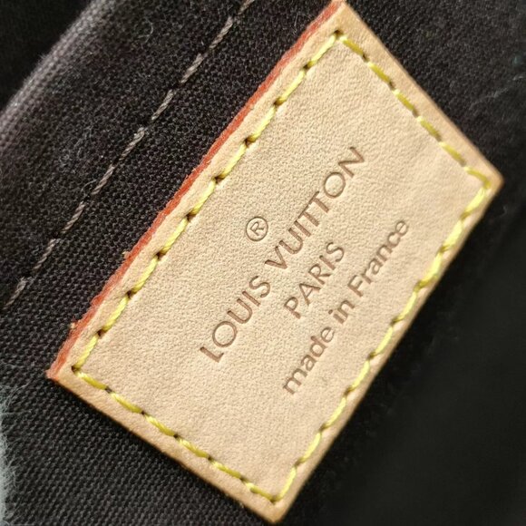 Louis Vuitton Burgundy and Tan Handbag - Picture 11 of 11